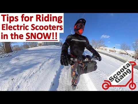 Tips for Riding Electric Scooters in the Snow!