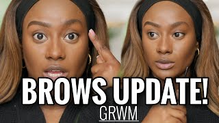 My Updated Affordable EyeBrow Routine & GRWM !!!