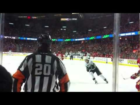 Calgary Flames 2011 Home Opener: Pissed off Pens Fan