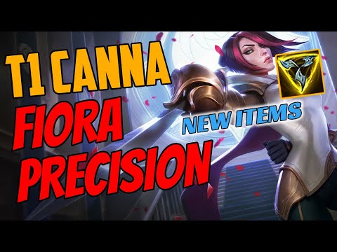 T1 Canna Plays Fiora Top vs Aatrox Challenger Gameplay Toplane - New Items - Season 11
