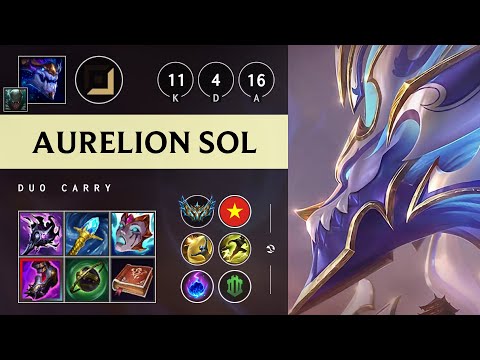 Aurelion Sol Carry vs Lucian - VN Challenger Patch 25.19