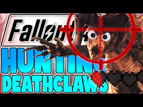 HUNTING DEATHCLAWS IN SURVIVAL MODE - Fallout 4 Funny Moments