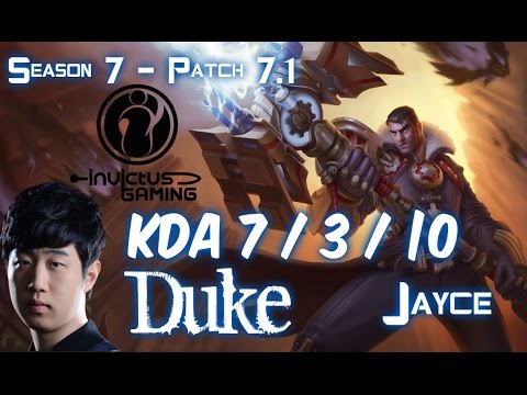 IG Duke JAYCE vs KENNEN Top - Patch 7.1 KR Ranked