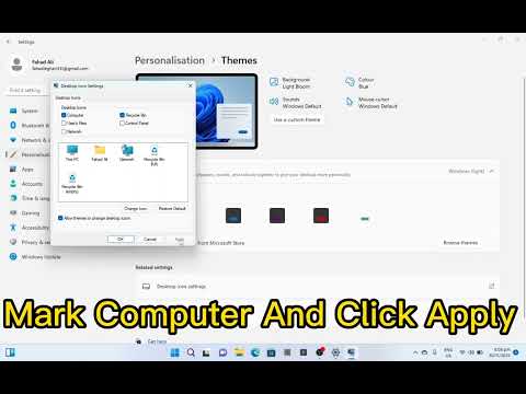 Windows 11 My This PC Background Pe Show Kaise Karen #informations