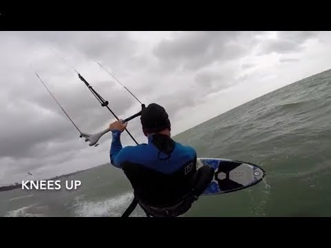How to jump transition a strapless kitesurf