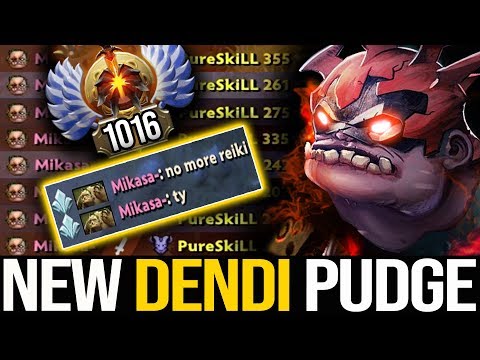 NEW DENDI PUDGE!!! NO MERCY DESTROYED RIKI 9 TIMES | Pudge Official