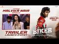 Malvika Nair Speech Biker Trailer Launch Event Sharwanand Dr Rajashekar Abhilash Reddy