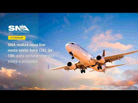 Aviação regular: SNA realiza nova live nesta sexta (26), às 15h, para esclarecimentos da proposta