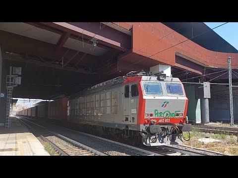 E652 MIR con un Treno Container in partenza da Tiburtina!!