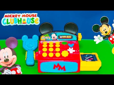 Unboxing the Mickey Mouse Cash Register with Minnie Mouse Toys