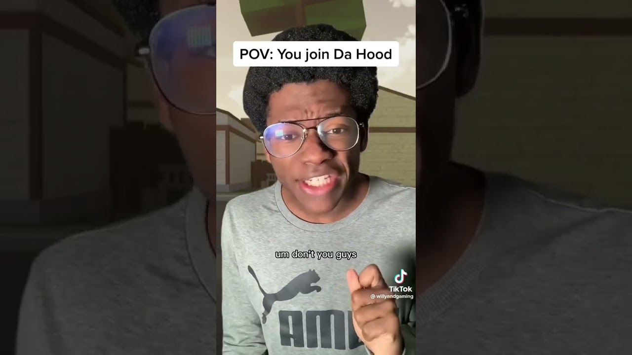 POV : WHEN YOU JOIN DA HOOD #roblox