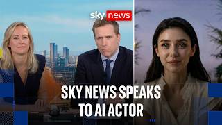 AI actor Tilly Norwood tells Sky News she is not designed to replace real people