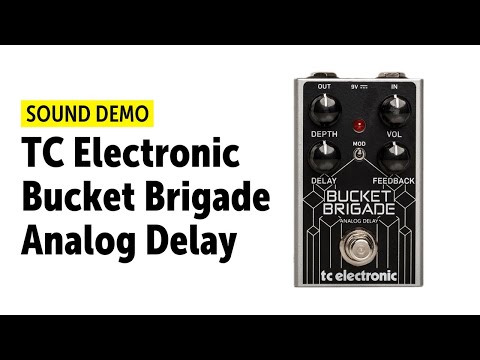 Демонстрация педали эффектов TC Electronic Bucket Brigade Analog Delay