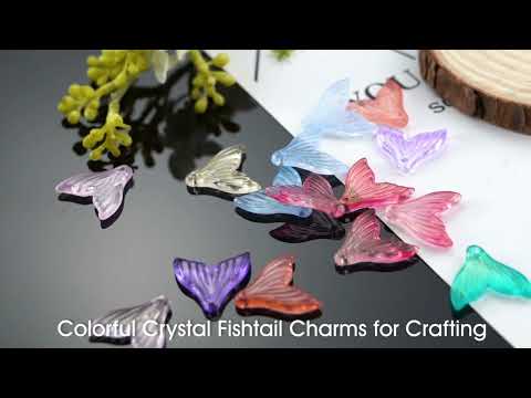 Transparent Spray Painted Glass Pendants(GLAA-S190-009A) #pandahall #pendant #charms #jewelrymaking