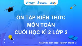 Bài giảng ôn luyện kiến thức cuối học kì 2 môn Toán lớp 2
