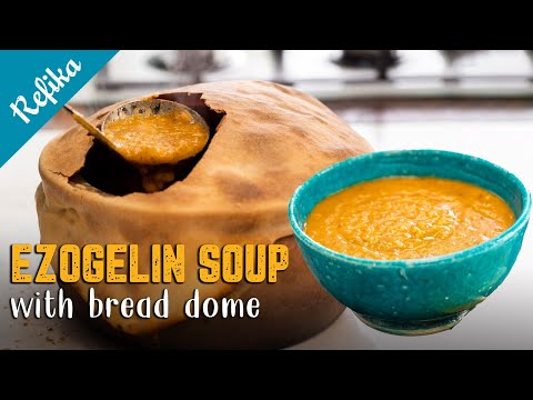 EZOGELIN SOUP Under a Bread Dome 🤩 the Best Turkish Soup for the Winter Time!