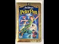 Opening To Peter Pan Fully Restored 45th Anniversary Limited Edition VHS 1998