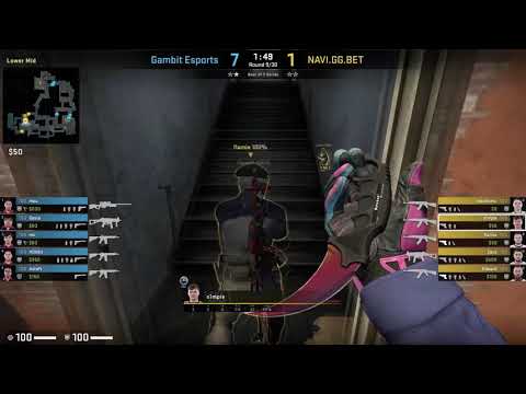 CS:GO POV Demo Na'Vi s1mple (25/15) vs Gambit (de_inferno)