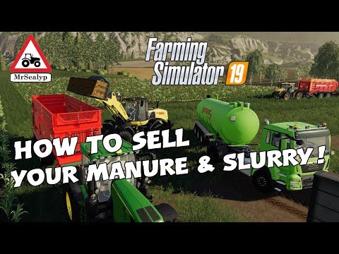 Farming Simulator 19, PS4, How to sell your Manure & Slurry! Assistance!