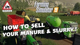 Farming Simulator 19, PS4, How to sell your Manure & Slurry! Assistance!