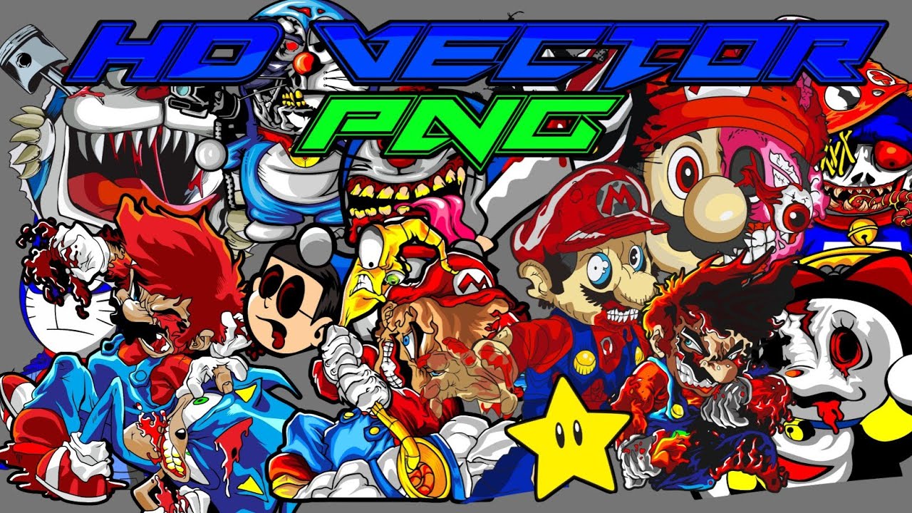 FREE HD Vector PNG |  SUPER MARIO DORAEMON BLEACH