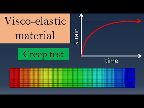 Visco-elastic material analysis with Abaqus CAE | Creep test simulation | Epoxy material