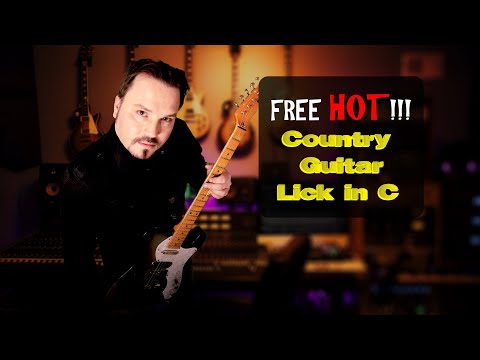 Free Hot!! Tele Guitar Country Lick Lesson in C