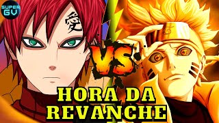 NARUTO VS GAARA QUEM GANHA ATUALMENTE ? HOKAGE VS KAZEKAGE (NARUTO SEM KURAMA VS GAARA SEM SHUKAKU)
