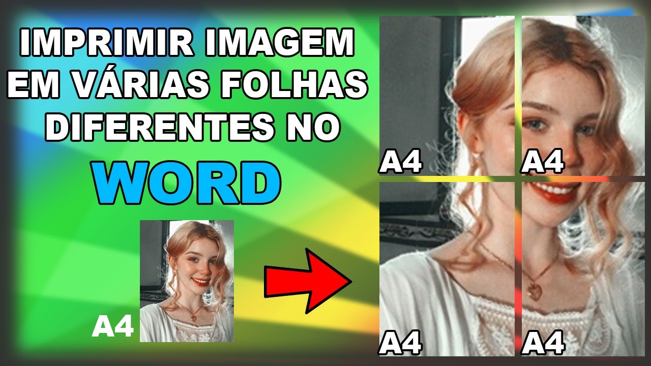 Imprimir uma imagem grande em várias folhas no WORD