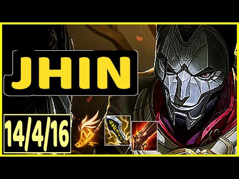JHIN VS KALISTA - 14/4/16 KDA ADC GAMEPLAY