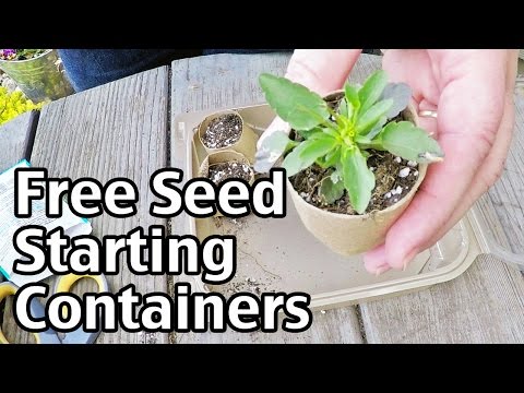 Free Garden Seed Starting Containers Video
