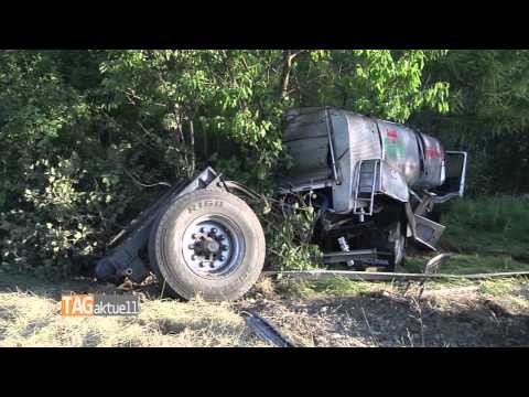 Milk truck crashes on the A72
