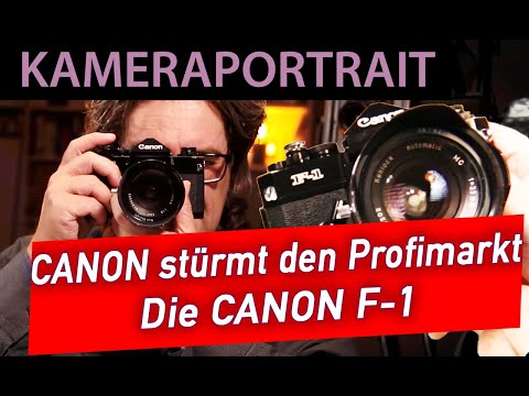 📷  Analoge Fotografie: Canon stürmt den Profimarkt ! Die F1 im Portrait
