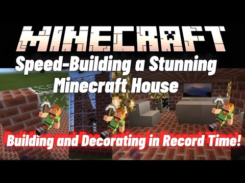 wibblywobbly - Speed-Building a Stunning Minecraft House | Building and Decorating in Record Time!