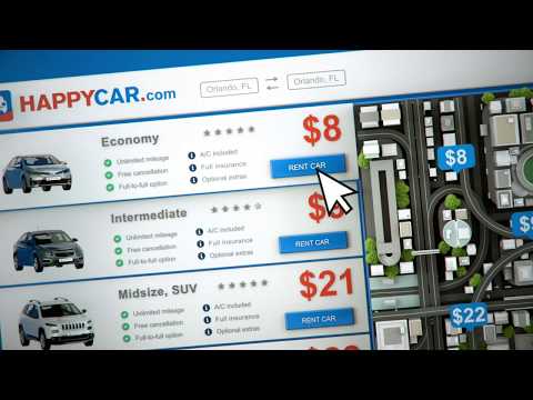 HAPPYCAR - compare car rental Video