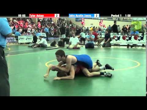 Men`s Freestyle 80 KG Tyler Askey vs. John Austin Jones