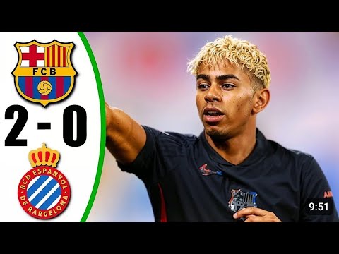 Barcelona Vs Espanyol 2-0 All Goals & Highlights _ 2025