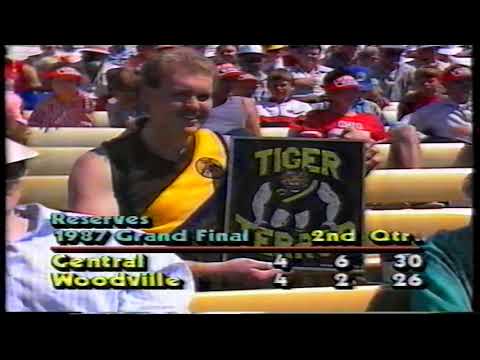1987 Reserves Grand Final Woodville 22.16 148 d Central 14.10 94 complete game