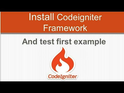 Codeigniter Tutorial 1 Install Codeigniter Framework And Test Firstt Example Part 1