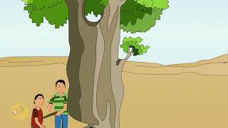 Short Film "Cutting down trees" Awareness cartoon film