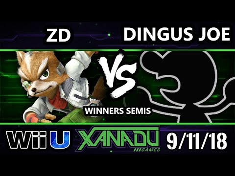 S@X 267 Smash 4 -  ZD (Fox) Vs.  Dingus Joe (Game and Watch) Wii U Winners Semis