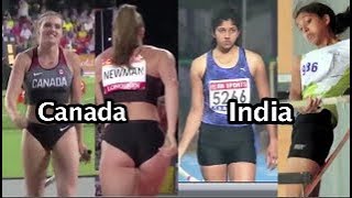 Indian Girl Jumping High in pole vault, see till end