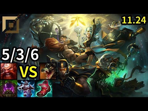 Gragas Top vs Renekton - KR Grandmaster | Patch 11.24
