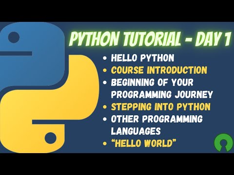 Python Programming Tutorial Day 1 Open Source Special Lab Bitsathy