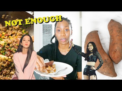 eating & working out like Blackpink Jisoo for a day (diet) | snowdrop special