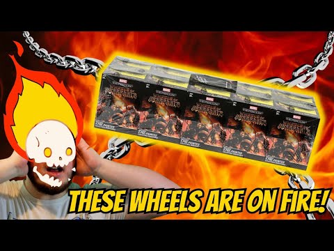 Unboxing a brick of the AWESOME Wheels of Vengeance Heroclix set!