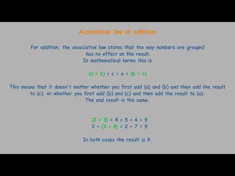Commutative / Associative / Distributive Law
