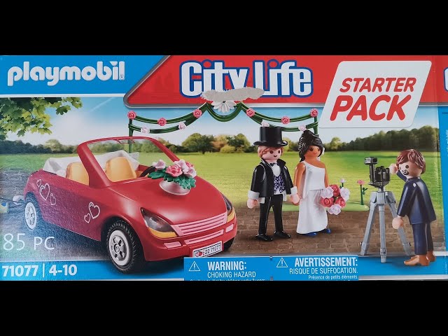 Vídeo relacionado con PLAYMOBIL City Life 71077 Starter Pack Boda, con Coche de Juguete, a Partir de 4 Años