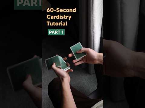Beginner Cardistry / 60-Second Tutorial - Part 1 #cardistry #magic #playingcards #tutorial #howto