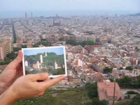 embrasserie - laufend gesucht (barcelona 2005 mit postkarte von ravensburg)